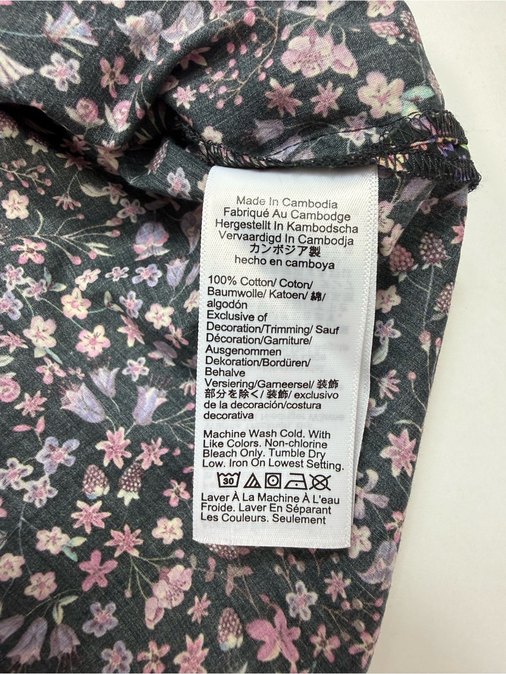 J. Crew X Liberty Lace-Trim Button-Up Shirt Liberty Fabric Strawberry Floral Top - Picture 11 of 12